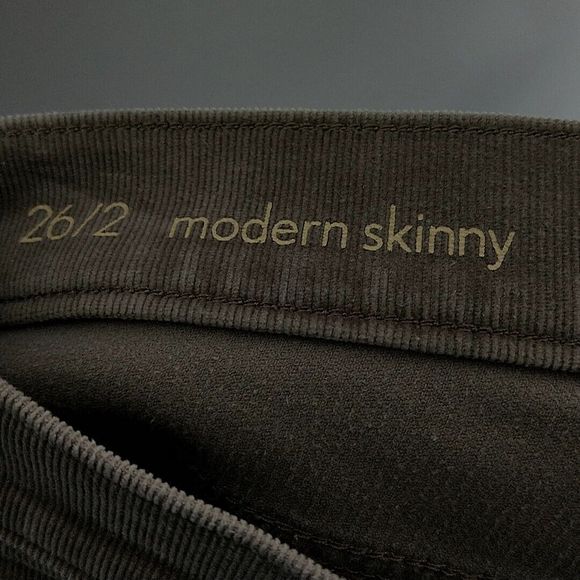 Loft Womens sz 26/2 Pants Modern Skinny Tan Corduroy - Picture 8 of 9